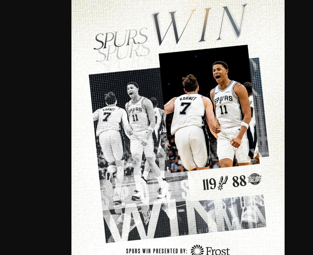 广州队碾压马刺,锡安扛起全队 广州队碾压马刺,锡安扛起全队